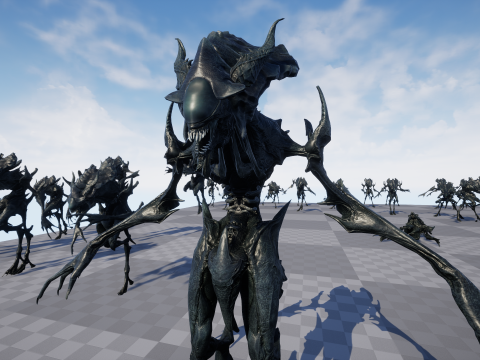 Obcy potwór 6 Model 3D