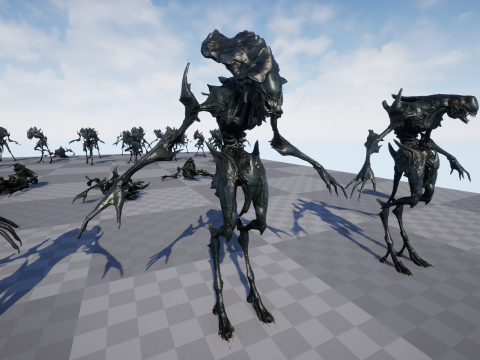 Obcy potwór 6 Model 3D