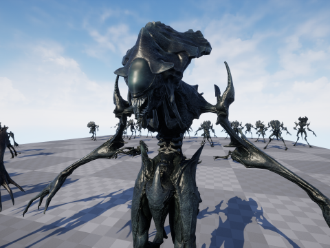 Obcy potwór 6 Model 3D