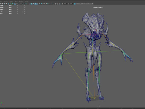 Obcy potwór 6 Model 3D