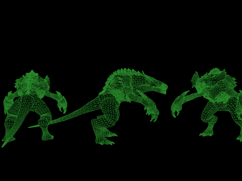 ドラゴンデーモン 3Dモデル