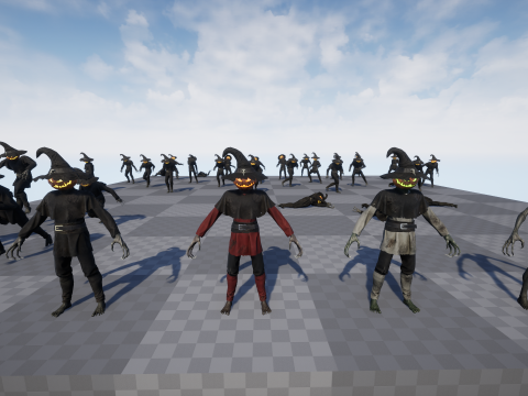 Strach na wróble Dyniogłowy Model 3D