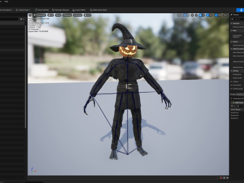 Strach na wróble Dyniogłowy Model 3D