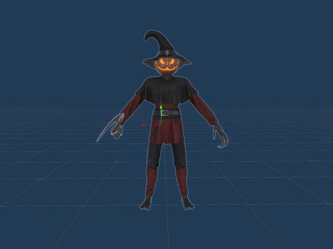 Strach na wróble Dyniogłowy Model 3D