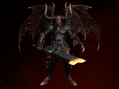 Demonio remasterizado Modelo 3D