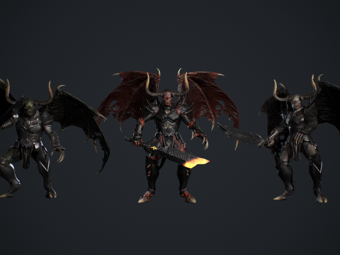 Demon Remastered 3D Model