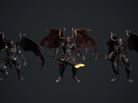 Demon Remastered 3D Model