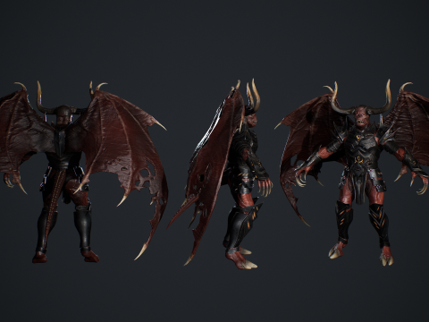 Demon Remastered 3D Model