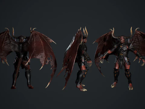 Demon Remastered 3D Model