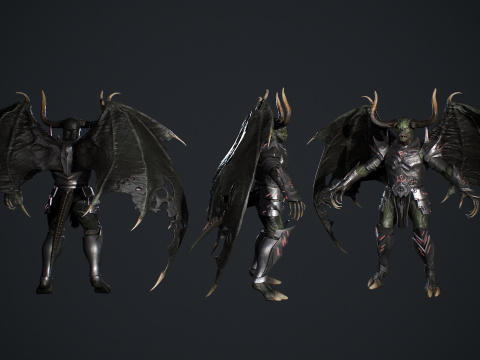 Demon Remastered 3D Model
