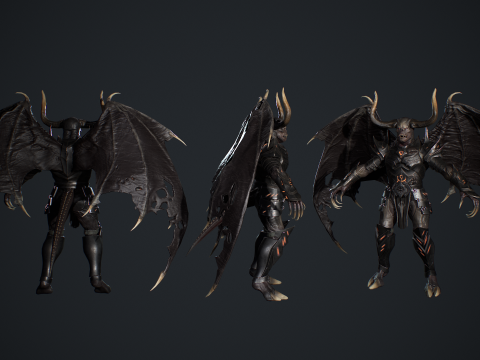 Demon Remastered 3D Model