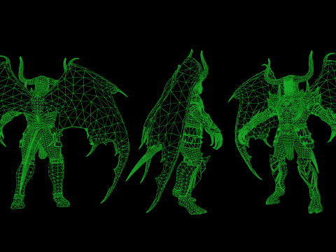 Demon Remastered 3D Model