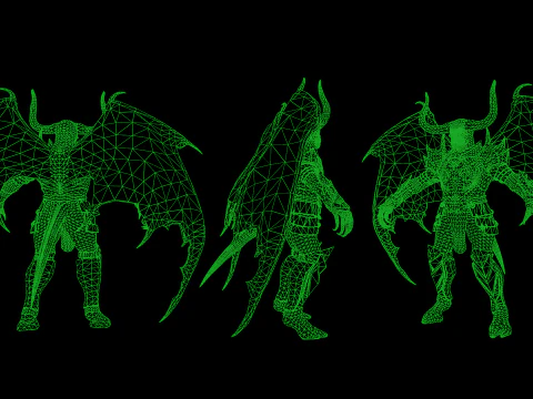 Demon Remastered 3D Model