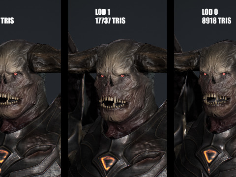 Demon Remastered 3D Model