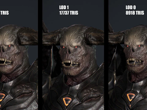 Demon Remastered 3D Model