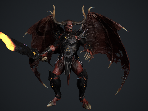 Demon Remastered 3D Model