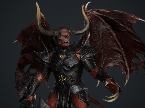 Demon Remastered 3D Model
