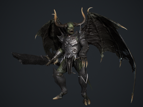 Demon Remastered 3D Model