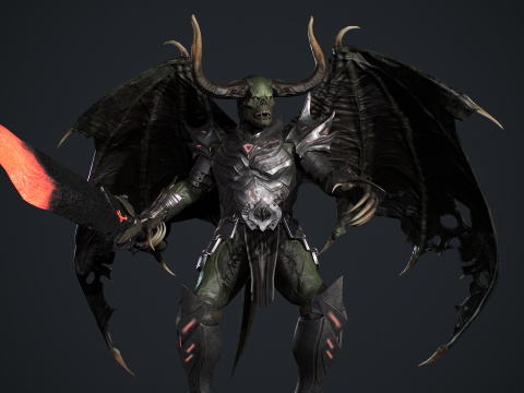 Demon Remastered 3D Model