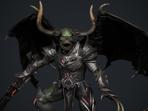 Demon Remastered 3D Model