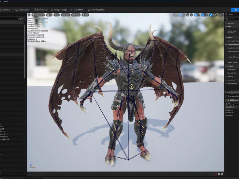 Demon Remastered 3D Model