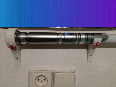 लाइटसेबर केवल मूठ पर समर्थन करता है 3D प्रिंट मॉडल