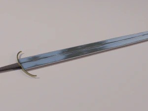 pedang templar abad pertengahan Model 3D