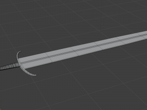 medieval templar sword Modelo 3D