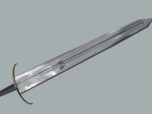 medieval templar sword Modelo 3D