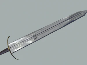 medieval templar sword 3D Model