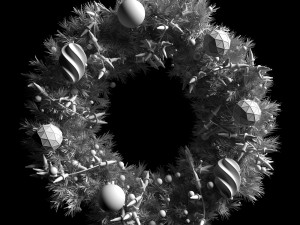 christmas wreath 3D Model