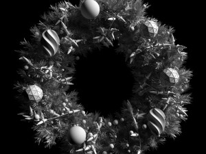 christmas wreath 3D Model
