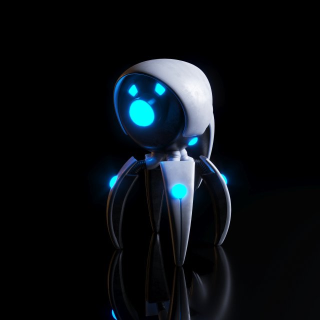 robot nano 3D Model .c4d .max .obj .3ds .fbx .stl .blend 