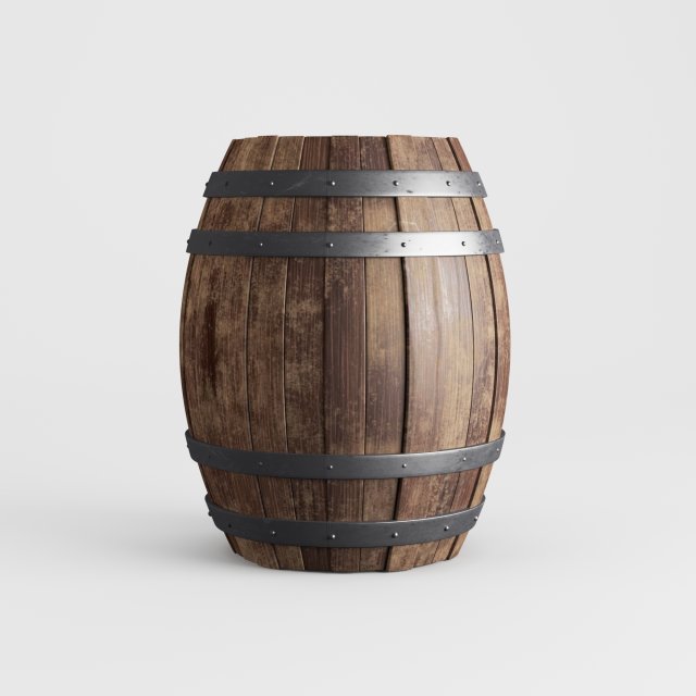 barrel 3D 모델 .c4d .max .obj .3ds .fbx .stl .blend