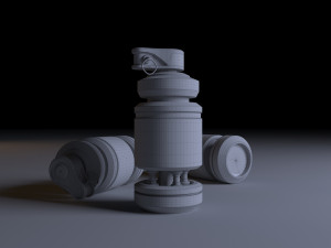 sci-fi grenade 3D Model