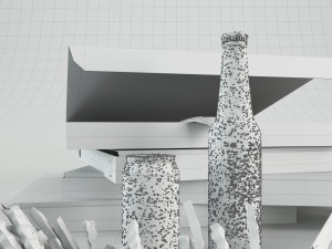 pizza set 3D 모델