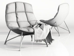 pillow armchair 3Dモデル