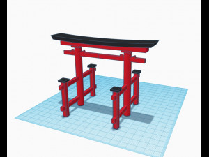 torii gate 3D 打印模型