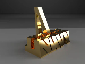 soporte para tel&eacute;fono azul marino simple Modelo de impresión 3D