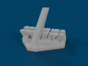 simple navy phone stand Model Cetak 3D