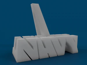 soporte para tel&eacute;fono azul marino simple Modelo de impresión 3D