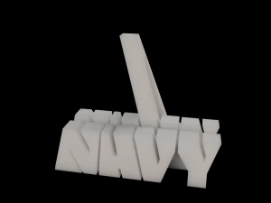 soporte para tel&eacute;fono azul marino simple Modelo de impresión 3D