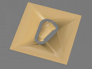 クライミングカービン銃のステンシル 3Dプリントモデル