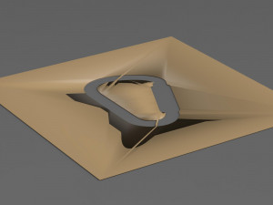 stencil of the climbing carbine Modello di stampa 3D