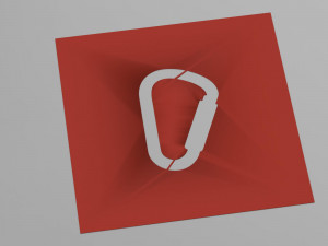 stencil of the climbing carbine Modello di stampa 3D