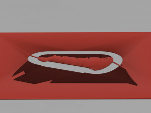 stencil of the climbing carbine Modello di stampa 3D