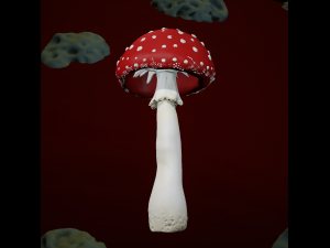 amanita mushrooms 3D Print Model