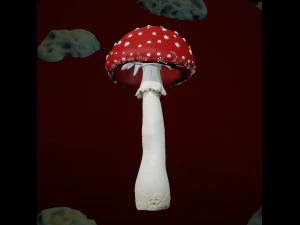 hongos amanita Modelo de impresión 3D