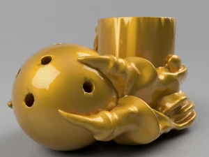 pemegang tangkai monster Model Cetak 3D