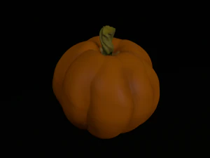 two pumpkins realistic pumpkin 3D Print Model